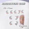 Serie Cielo Nocturno Accesorios de Aleación para Uñas Luna Estrella Diamante Meteoro Decoraciones de Uñas Portátiles Decoración Hecha a Mano DIY