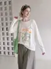 Camisa blanca de manga larga con protección solar para mujer, verano 2026, corte holgado, adelgazante, estilo casual, top fino para capas con protección solar, estilo coreano