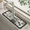 Tapete para Torneira Macio de Terra de Diatomáceas Banheiro Absorvente Secagem Rápida Tapete Bancada de Pia de Banheiro Cozinha Tapete para Vaso Sanitário