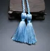 Cortina Vertical de Seda de Hielo de 54 cm con Borla Doble y Cordón de Ajuste Borla de Poliéster