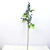 Fruta Roja 4 Tenedores con Hojas Flor Artificial Decoración Sala de Estar Flores Secas Flores Artificiales Bayas Rojas Semillas de Acacia Decoración Decorativa Fruta de la Fortuna