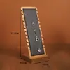 Suporte Exibidor de Colares de Bambu e Madeira, Suporte para Pingentes, Suporte Vertical em L para Joias, Painel Exibidor de Joias Desmontável, Adereços para Exibição de Joias