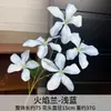 Diseño de Escena de Boda con Flores Artificiales Azules, Arreglo de Piso con Flores Falsas, Phalaenopsis, Tulipanes, Arreglo Floral Decorativo Suave