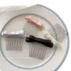 Grampo de Cabelo com Pente de Franja Laço Novo Estilo Ferramenta de Arrumar Cabelo Pente de Estilização Clipe de Encaixe Acessório de Cabelo Portátil Especial