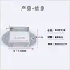 Conector de pasamanos de escalera con base de tubo cuadrado de acero zincado, soporte de fijación para tubería galvanizada, soporte en ángulo, soporte de aluminio, sujetador, accesorios de herrería