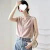 Moda Casual Simples Colete Feminino 2026 Verão Tamanho Plus Elemento Estilo Chinês Barra Irregular Top Preto