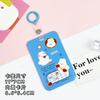 Funda deslizante anti-pérdida Estuche para tarjetas Tarjeta de campus estudiantil Bolsa para tarjeta de comida Frijol del amor transfronterizo Foto Estuche protector lindo Estuche para identificación ABS