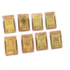 Oro Puro 999 Ocho Santos Patronos Pegatinas para Teléfono Móvil Animales del Zodiaco Buda Pegatinas Doradas Santos Patronos Thangka Pegatinas Metálicas Lote