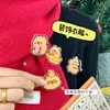 Broche de Oso Lindo Pin Decorativo Acrílico para Estudiantes Dibujos Animados Bolsas de Burbujas Bolsas para Lápices Accesorios Decorativos Joyería Pequeña