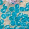 36 Cuentas de Esquina Facetadas Acrílico Transparente Cuentas Sueltas de Colores Cuentas para Jarrón Cuentas Hechas a Mano con Galvanoplastia DIY Accesorios para Joyería