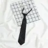 Estilo Universitario JK Japonés Estudiantes Ceniza de Carbón Estudiantes DK Corbata de Nudo Manual Corbata Uniforme Escolar Camisa Holgada Libre Corbata Moda Femenina