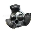 Broca de diamante de tres alas Herramienta de perforación de roca para tubería de perforación geológica Broca compuesta en espiral para minería