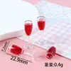 Brinquedo de Comida em Miniatura Mini Taça de Vinho Tinto Acessórios Mistos DIY Pequenos Enfeites de Resina Brinquedo de Taça de Vinho Enfeites para Casa de Bonecas