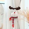 Decorações de Fivela de Cortina de Natal de Novo Produto Transfronteiriço Suportes de Cortina de Natal Arrumo de Atmosfera Criativa para Restaurante Hotel Boneco de Neve