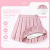 Faldas para Niñas 2026 Nueva Elegante Falda Plisada a Cuadros Morados para Niños Falda Corta de Princesa para Verano Atuendo de Verano