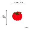 Parche Bordado de Dibujos Animados de Cereza, Manzana, Tomate, Fruta Bordado por Computadora para Funda de Teléfono, Ropa, Parche DIY Hecho a Mano