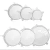 Tapa Multifuncional de Silicona para Bol Transfronteriza Juego de 6 Piezas Tapa para Conservar Fresco Refrigerador Microondas Horno Envoltura de Plástico Sellada Tapa de Silicona