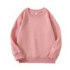 Sudadera infantil personalizada con impresión y bordado, 320 g, algodón chino, color puro, cuello redondo, marca de moda, logotipo personalizado, uniforme de clase bordado