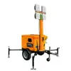 Camión de Iluminación Móvil de Emergencia Hmf968L Tipo Elevación Manual Generador Diésel de 7m Iluminación de Carretera LED