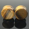 Nuevo Europeo y Americano Piedra Ojo de Tigre Sólido Piedra de Expansión de Oreja Expansor de Oreja Perforación de Cuerpo Humano Barra Silueta TÚNEL DE OREJA Venta Caliente