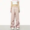 Pantalones de Carga Paracaidista Pierna Ancha Estilo Americano para Hombres y Mujeres Sueltos Retro Casual Pantalones de Carga Moda Marca Pantalones Deportivos para Pareja