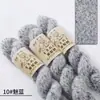 Fio de Lã de Alpaca Colorido com Lurex Médio para Tricô Manual DIY em Suéteres, Gorros e Cachecóis