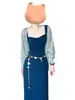 Vestido Azul Francês de Alças Feminino Verão 2025 Novo Estilo Férias na Praia Temperamento Slim Fit Cintura Marcada Vestido Longo