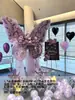 Montagem de Proposta de Aniversário Temática de Borboletas Grandes Tendência Painel de KT Decoração de Rede Montagem de Vitrine Abertura