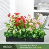 Paisagismo com Plantas Verdes Simulação Floreira Divisória de Piso Arte Floral de Chão Paisagem de Plantas Combinação de Floreira Flor Artificial em Vaso Bonsai Decoração