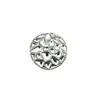 Botões de metal com padrão de casca enrugada, adequados para ternos, casacos de tricô e casacos de lã; botões decorativos simples e versáteis, costurados à mão