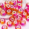 Fabricantes de Venta Caliente Transfronterizos Suministran Estilo Pintado Acrílico Chapado Cuentas Sueltas Patrón Resina Redondas DIY Cuentas Sueltas
