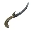 Ángel de Halloween Espada Corta Mágica Accesorios de Baile Espada de Arturo Arma de Plástico Arma Juguete para Niños Daga de Vientre de Serpiente