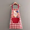Delantal para Cocina del Hogar Impermeable y a Prueba de Aceite Estilo Nuevo Moda Femenina Tendencia Delantal para Cocinar y Ropa de Trabajo para Catering para Adultos