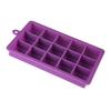 Bandeja de hielo de silicona con 15 rejillas, molde cuadrado para hielo con tapa, molde de gelatina con 15 orificios, caja para cubitos de hielo