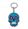 Acessórios de Chaveiro de Caveira Transfronteiriços Halloween Material Acrílico Pingente de Cabeça de Fantasma Chaveiro de Caveira Enfeites Pendurados