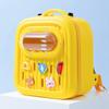 Maleta con Ruedas para Gato y Perro, Mochila Portátil de Gran Capacidad para Mascotas, Maleta Trolley para Mascotas de Cuero Impermeable y Aislante