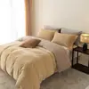 Conjunto de Cuatro Piezas de Forro Polar para Bebé de Alto Gramaje Clase A Estilo Minimalista Color Sólido Bicolor Dormir Desnudo Antiestático Forro Polar para Bebé Conjunto Cálido