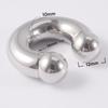 Pendientes de Anillo de Herradura en Forma de U de Acero Inoxidable Transfronterizos Pendientes de Diente Interno y Externo de Tamaño Grande en Forma de C Anillo Vaginal Anillo de Nariz Anillo de Pezón Hélice