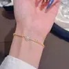 Pulsera con Llavero Transfronteriza, Joyería Sencilla de Primavera Nuevo Estilo, Estilo Minimalista, Lujo Ligero, Sensación de Alta Gama, Pulsera Exquisita y Elegante