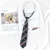 Rayas Japonesas para Mujer Gente Perezosa No Golpear [Entrega Rápida] jk Corbata Estudiante Estilo Académico dk Accesorios para Camisa de Hombre