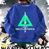 Ação de Jogo Delta Weilong Roupa Periférica Moletom Infantil com Lã Estilo Outono e Inverno Jaqueta Unissex para Estudante Roupa Infantil