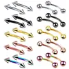 Pernos para Cejas de Acero Inoxidable Más Vendidos Transfronterizos, Pernos para Labios, Cónicas Roscadas, Pernos para Lengua con Forma de Bola, Joyería para Piercings Corporales, Suministro Directo de Fábrica