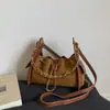 Bolso de Hombro Vintage de Cadena Rombo para Mujer Verano 2026 Versátil Moda Francesa Bolso Cruzado de Hombro para el Trabajo