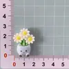 Flores en Maceta de Dibujos Animados Accesorios de Resina Joyería Hecha a Mano DIY Pegamento de Crema Pinzas para el Cabello Gomitas para el Cabello Accesorios Colgantes