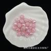 Cuentas Sueltas Redondas de ABS Perlado Doble Cara Color Rosa de 6-10mm para Joyería DIY Accesorios Cuentas para Pulsera Pegamento Crema