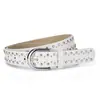 Cinturón de Cuentas de Nuevo Estilo para Mujer, Diseño de Cuentas Transfronterizo, Cinturón de Cuero para Mujer Estilo Occidental de Moda de Venta Caliente, Elegante Cinturón Sencillo con Hebilla de Pin