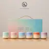 Juego de Tazas de Té de Cerámica con Gradiente de Colores Utensilios de Té Kung Fu Taza de Té Taza de Degustación Bol de Té Taza Individual Regalo