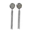 Pendientes vintage de plata S925 de Golden Deer King para mujer, con incrustaciones de peonía étnica de moda, pendientes de borla roja del sur de jade hetiano