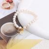Pulsera de perlas naturales de agua dulce vintage con cierre de seguridad, pulsera tejida a mano para niñas, regalo para novias, pulsera con cuentas