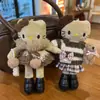 2025 Tendencia Estilo Chanel Piernas Largas Kt Llavero Moda Elegante Cuero Negro Piernas Largas Kt con Bolso Falda Colgante